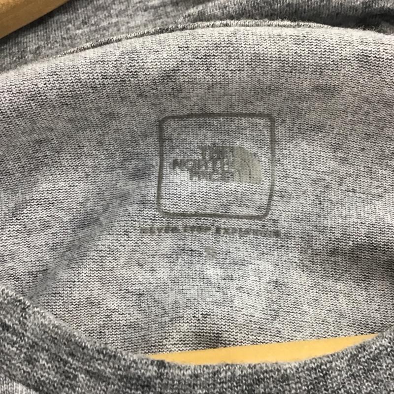 ザノースフェイス THE NORTH FACE Tシャツ 半袖 ntw31724 半袖カットソー プリントTシャツ クルーネックカットソー S ロゴ、文字 灰 / グレー / gray レディース USED 古着 中古 10151909