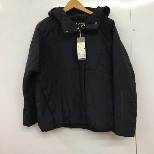アディダス adidas ジャケット、上着 ジャンパー、ブルゾン ジップアップ L 無地 黒 / ブラック / black レディース USED 古着 中古 10151912