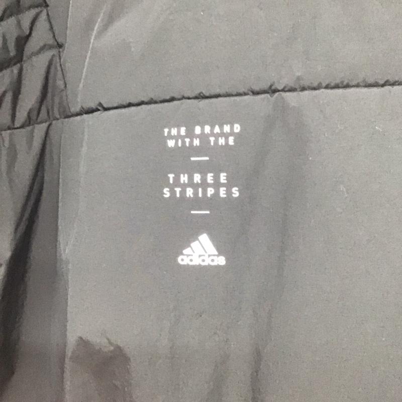 アディダス adidas ジャケット、上着 ジャンパー、ブルゾン ジップアップ L 無地 黒 / ブラック / black レディース USED 古着 中古 10151912