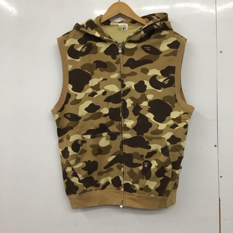 ベイプ BAPE ベスト ベスト ジップアップベスト ノースリーブカットソー アウター M プリント マルチカラー / マルチカラー / multicolor メンズ USED 古着 中古 10151914