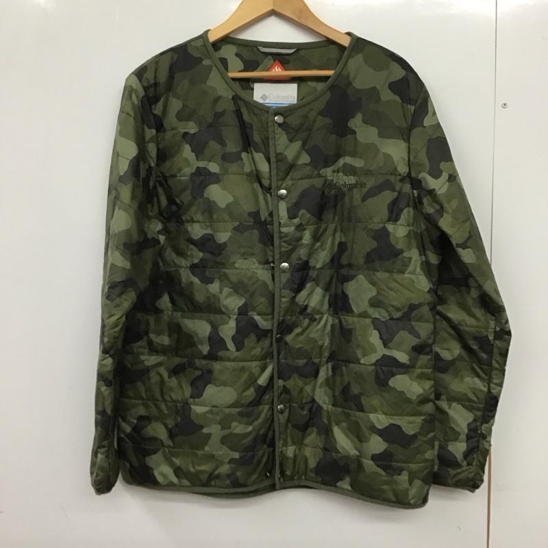 コロンビア Columbia ジャケット、上着 ジャンパー、ブルゾン 216 pm5435 ナイロン フロントボタン アウター XL カモフラージュ柄・迷彩 マルチカラー / マルチカラー / multicolor メンズ USED 古着 中古 10151916