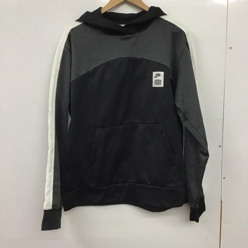 ナイキ NIKE パーカー 長袖 dq5837-010 サーマフィットスターティング5ロングスリーブフリースプルオーバー L ロゴ、文字 黒 / ブラック / black メンズ USED 古着 中古 10151917