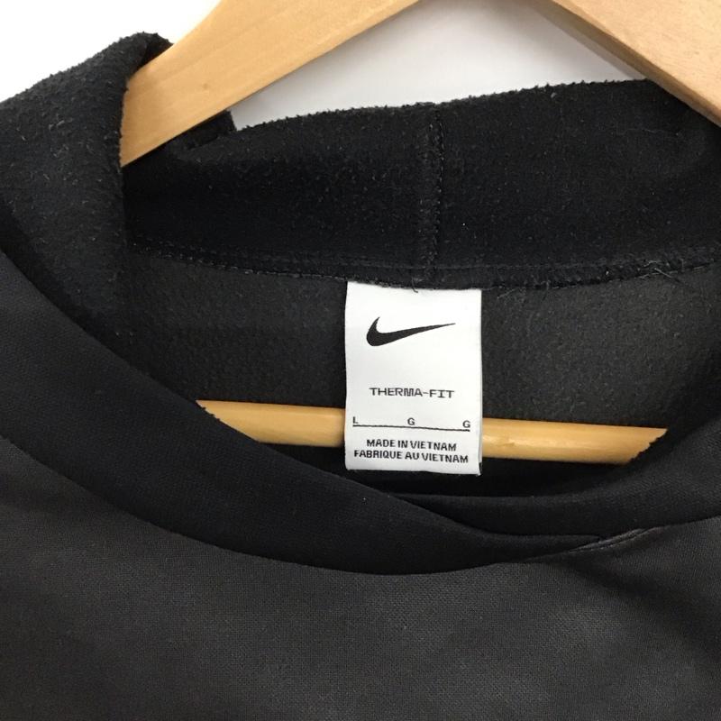 ナイキ NIKE パーカー 長袖 dq5837-010 サーマフィットスターティング5ロングスリーブフリースプルオーバー L ロゴ、文字 黒 / ブラック / black メンズ USED 古着 中古 10151917
