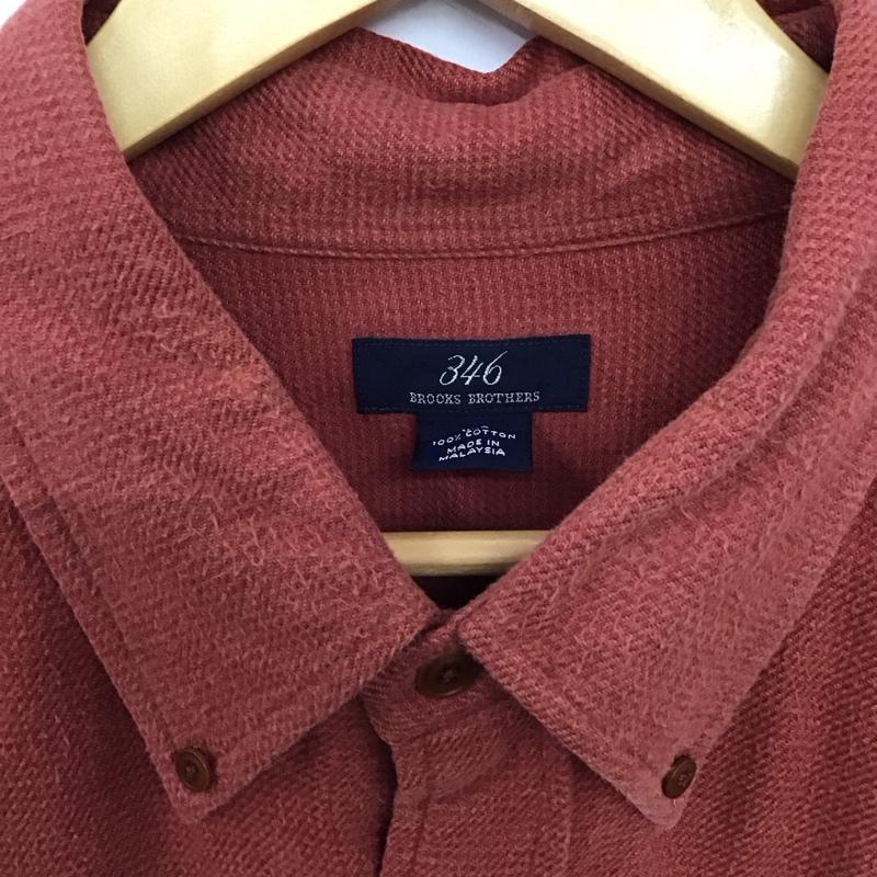 ブルックスブラザーズ BROOKS BROTHERS ポロシャツ 長袖 長袖 XXL 無地 赤 / レッド / red X 橙 / オレンジ / orange メンズ USED 古着 中古 10151923
