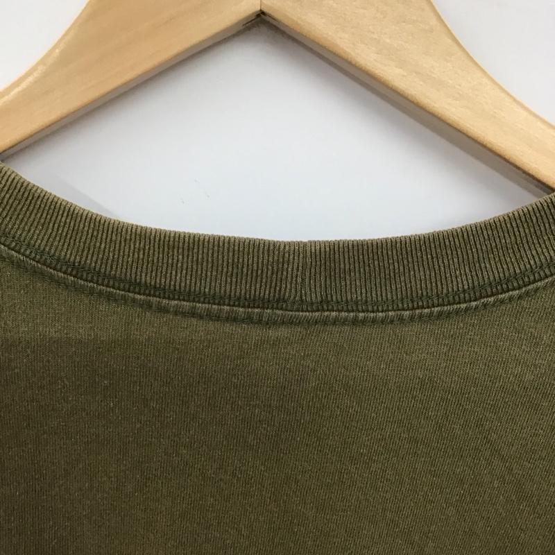 カーハート Carhartt Tシャツ 半袖 半袖カットソー プリントTシャツ クルーネックカットソー XXL ロゴ、文字 カーキ / カーキ / khaki メンズ USED 古着 中古 10151924