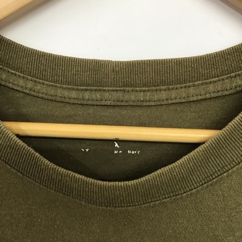 カーハート Carhartt Tシャツ 半袖 半袖カットソー プリントTシャツ クルーネックカットソー XXL ロゴ、文字 カーキ / カーキ / khaki メンズ USED 古着 中古 10151924