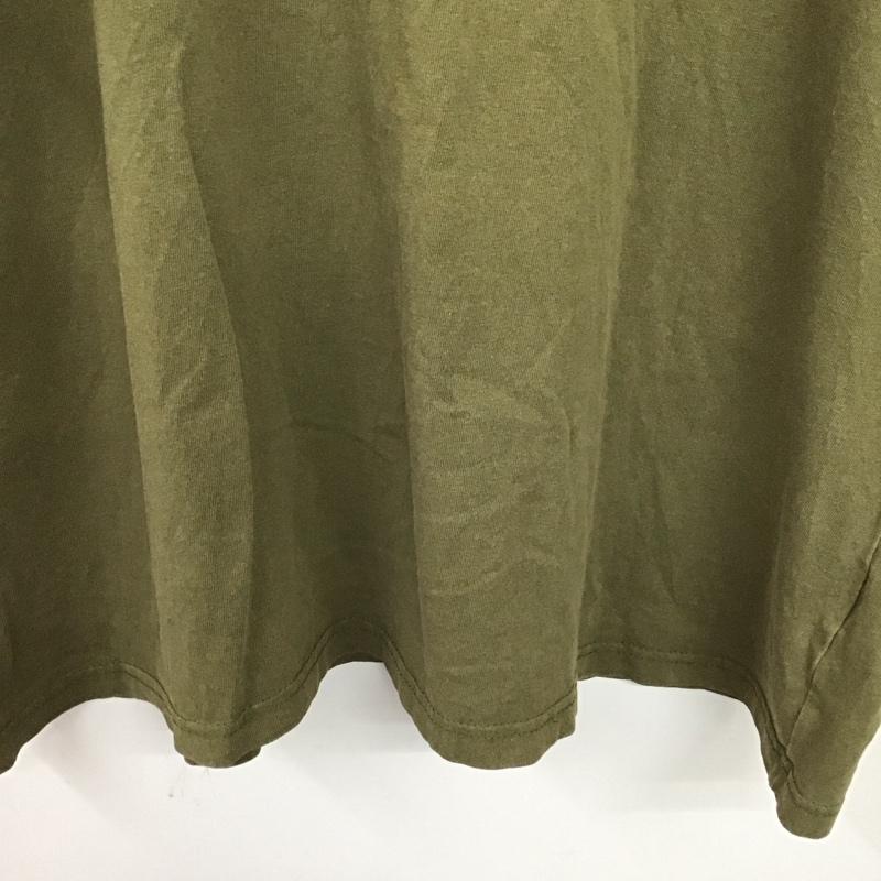 カーハート Carhartt Tシャツ 半袖 半袖カットソー プリントTシャツ クルーネックカットソー XXL ロゴ、文字 カーキ / カーキ / khaki メンズ USED 古着 中古 10151924