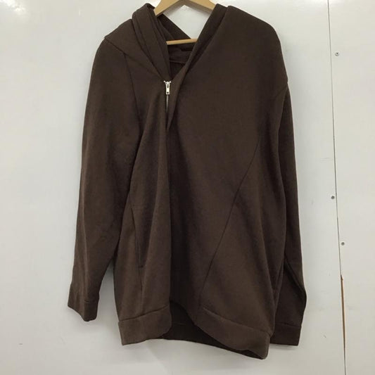 アミナ Amina パーカー 長袖 長袖ジップアップパーカー スウェットパーカー 無地 茶 / ブラウン / brown メンズ USED 古着 中古 10151928