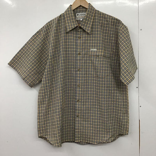 コロンビア Columbia シャツ、ブラウス 半袖 s3-pm7237 半袖チェックシャツ L チェック マルチカラー / マルチカラー / multicolor メンズ USED 古着 中古 10151929