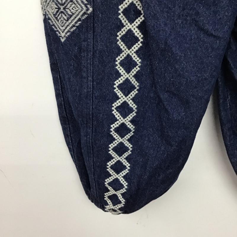 アミナ Amina パンツ デニム、ジーンズ デニムパンツ ワイドパンツ カジュアルパンツ 刺繍 インディゴ / インディゴ / Indigo メンズ USED 古着 中古 10151931
