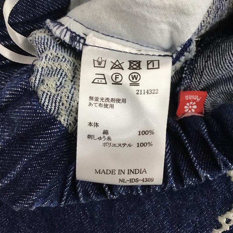 アミナ Amina パンツ デニム、ジーンズ デニムパンツ ワイドパンツ カジュアルパンツ 刺繍 インディゴ / インディゴ / Indigo メンズ USED 古着 中古 10151931