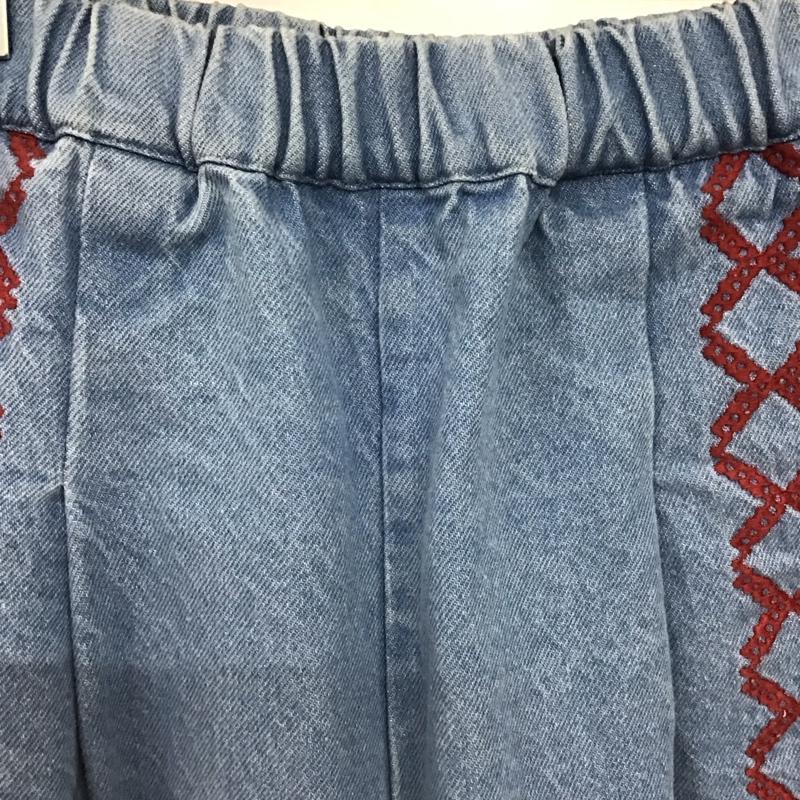 アミナ Amina パンツ デニム、ジーンズ デニムパンツ ワイドパンツ カジュアルパンツ 刺繍 インディゴ / インディゴ / Indigo メンズ USED 古着 中古 10151932