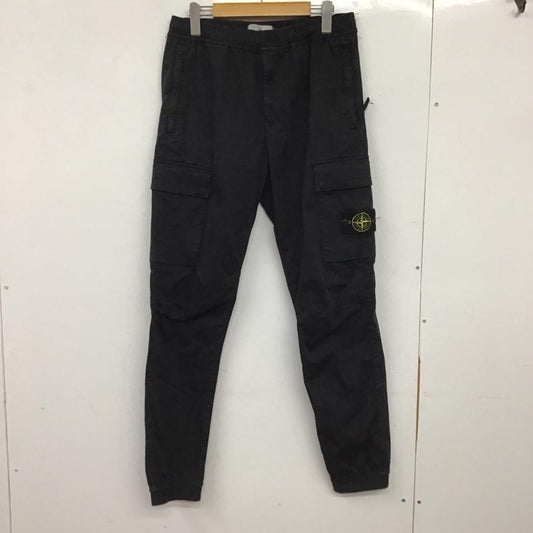 ストーンアイランド STONE ISLAND パンツ ワークパンツ、ペインターパンツ ワークパンツ ワイドパンツ カジュアルパンツ カーゴパンツ M 無地 黒 / ブラック / black メンズ USED 古着 中古 10151935
