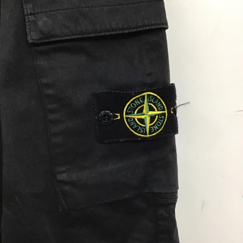ストーンアイランド STONE ISLAND パンツ ワークパンツ、ペインターパンツ ワークパンツ ワイドパンツ カジュアルパンツ カーゴパンツ M 無地 黒 / ブラック / black メンズ USED 古着 中古 10151935
