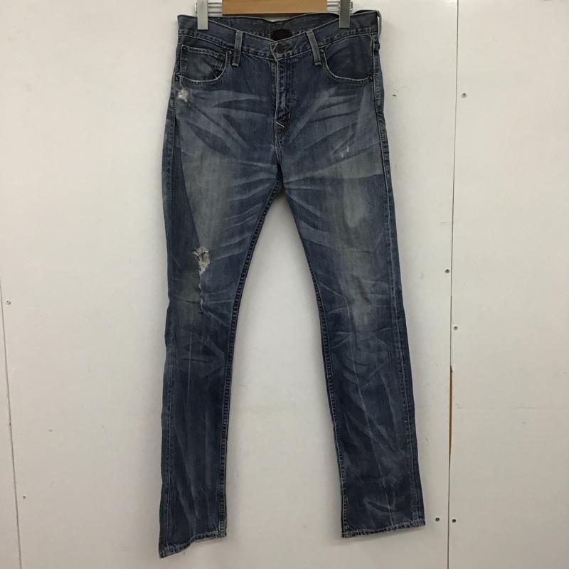 リーバイストラウスアンドコー Levi Strauss & co. パンツ デニム、ジーンズ デニムパンツ スリムパンツ カジュアルパンツ ストレッチパンツ 30インチ ダメージ加工 インディゴ / インディゴ / Indigo メンズ USED 古着 中古 10151936