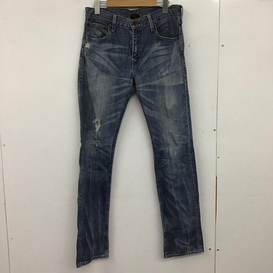 リーバイストラウスアンドコー Levi Strauss & co. パンツ デニム、ジーンズ デニムパンツ スリムパンツ カジュアルパンツ ストレッチパンツ 30インチ ダメージ加工 インディゴ / インディゴ / Indigo メンズ USED 古着 中古 10151936