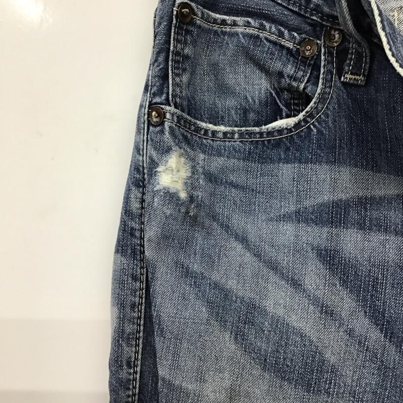 リーバイストラウスアンドコー Levi Strauss & co. パンツ デニム、ジーンズ デニムパンツ スリムパンツ カジュアルパンツ ストレッチパンツ 30インチ ダメージ加工 インディゴ / インディゴ / Indigo メンズ USED 古着 中古 10151936