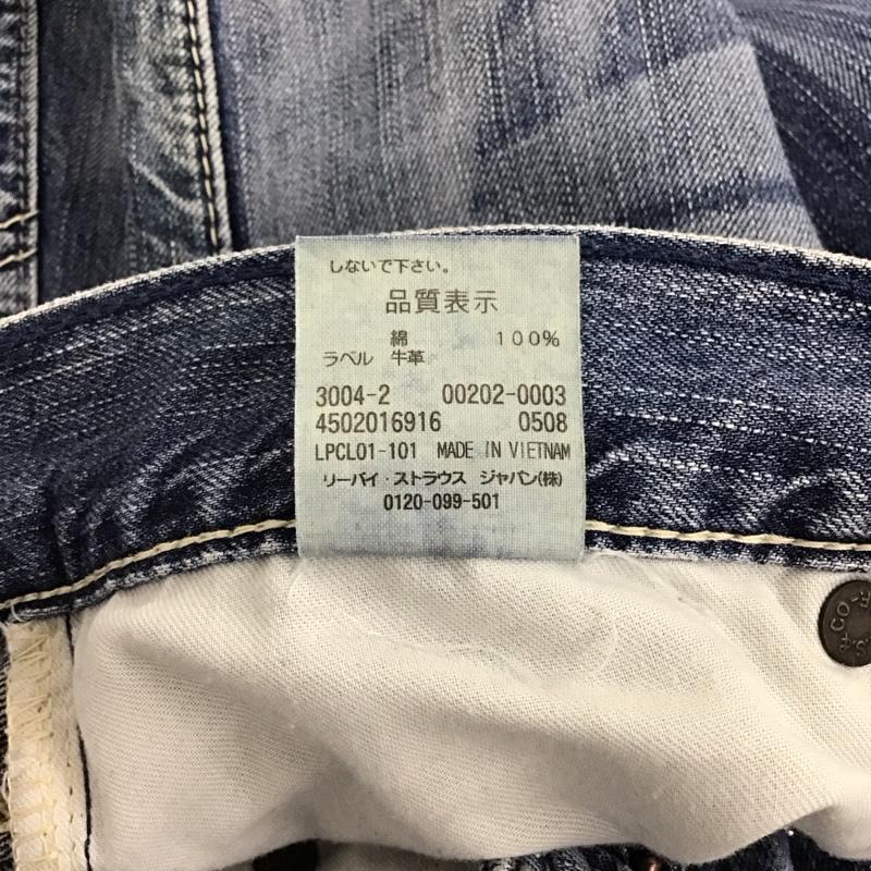 リーバイストラウスアンドコー Levi Strauss & co. パンツ デニム、ジーンズ デニムパンツ スリムパンツ カジュアルパンツ ストレッチパンツ 30インチ ダメージ加工 インディゴ / インディゴ / Indigo メンズ USED 古着 中古 10151936