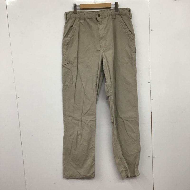 カーハート Carhartt パンツ ワークパンツ、ペインターパンツ ワークパンツ ワイドパンツ カジュアルパンツ カーゴパンツ 36 ロゴ、文字 灰 / グレー / gray メンズ USED 古着 中古 10151937