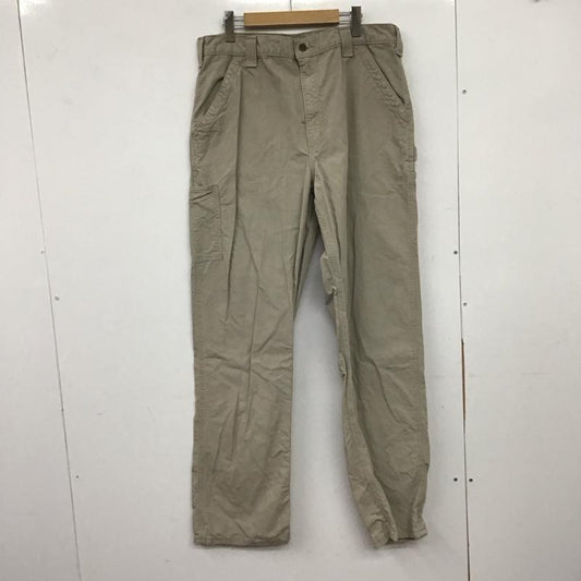 カーハート Carhartt パンツ ワークパンツ、ペインターパンツ ワークパンツ ワイドパンツ カジュアルパンツ カーゴパンツ 36 ロゴ、文字 灰 / グレー / gray メンズ USED 古着 中古 10151937