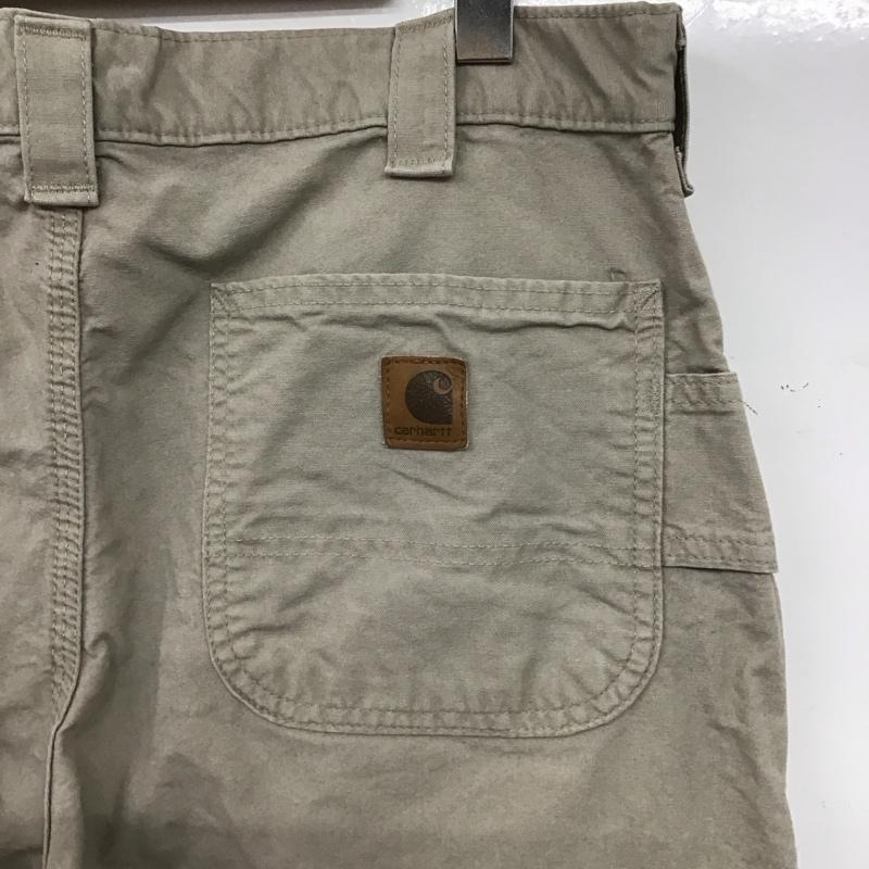 カーハート Carhartt パンツ ワークパンツ、ペインターパンツ ワークパンツ ワイドパンツ カジュアルパンツ カーゴパンツ 36 ロゴ、文字 灰 / グレー / gray メンズ USED 古着 中古 10151937
