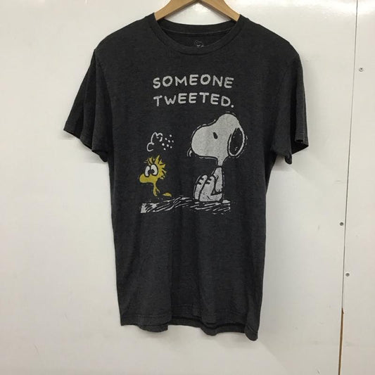 ピーナッツ PEANUTS Tシャツ 半袖 半袖カットソー プリントTシャツ クルーネックカットソー 古着 S プリント ダークグレー / ダークグレー / メンズ USED 古着 中古 10151943