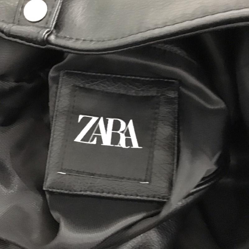 ザラ ZARA ジャケット、上着 ジャンパー、ブルゾン ジップアップジャケット フェイクレザージャケット アウター XL 無地 黒 / ブラック / black メンズ USED 古着 中古 10151945