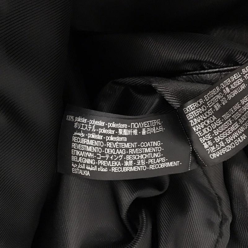 ザラ ZARA ジャケット、上着 ジャンパー、ブルゾン ジップアップジャケット フェイクレザージャケット アウター XL 無地 黒 / ブラック / black メンズ USED 古着 中古 10151945