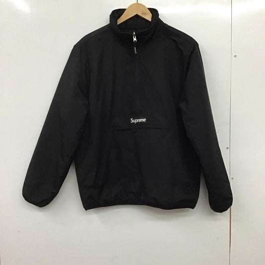 シュプリーム Supreme ジャケット、上着 ジャンパー、ブルゾン 15AW リバーシブルハーフジッププルオーバー S ロゴ、文字 黒 / ブラック / black メンズ USED 古着 中古 10151947