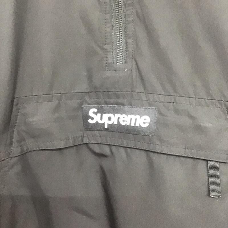 シュプリーム Supreme ジャケット、上着 ジャンパー、ブルゾン 15AW リバーシブルハーフジッププルオーバー S ロゴ、文字 黒 / ブラック / black メンズ USED 古着 中古 10151947