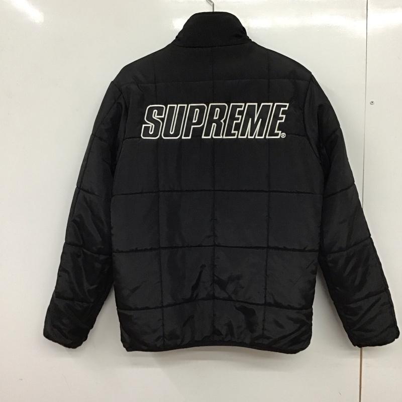 シュプリーム Supreme ジャケット、上着 ジャンパー、ブルゾン 15AW リバーシブルハーフジッププルオーバー S ロゴ、文字 黒 / ブラック / black メンズ USED 古着 中古 10151947
