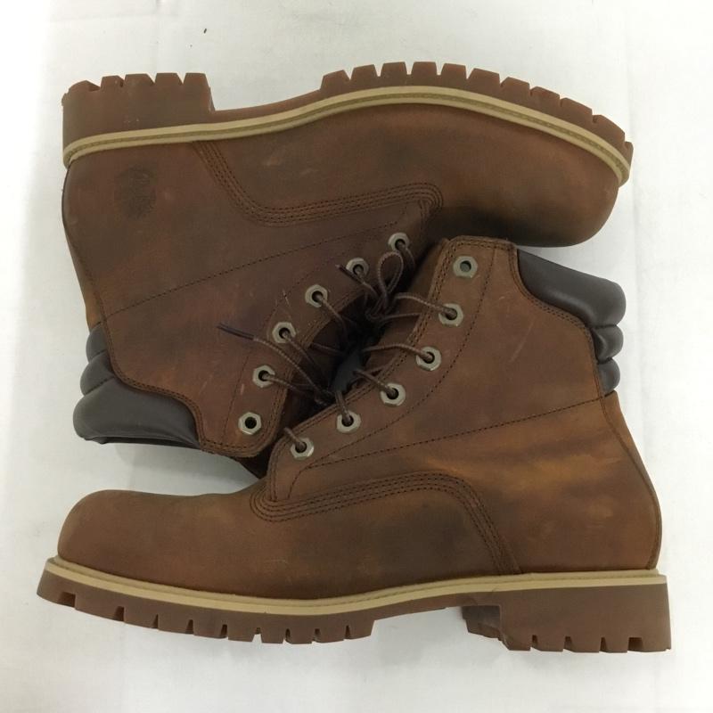 ティンバーランド Timberland ブーツ ショートブーツ TB1A1H8Q855 アルバーン 6インチ レースアップ ウォータープルーフ ブーツ 26.5cm 26.5cm ワンポイント 茶 / ブラウン / brown メンズ USED 古着 中古 10151966