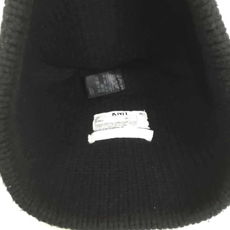 カムズアンドゴーズ COMESANDGOES 帽子 ニット帽 コットン ナイロン 無地 黒 / ブラック / black メンズ USED 古着 中古 10151972