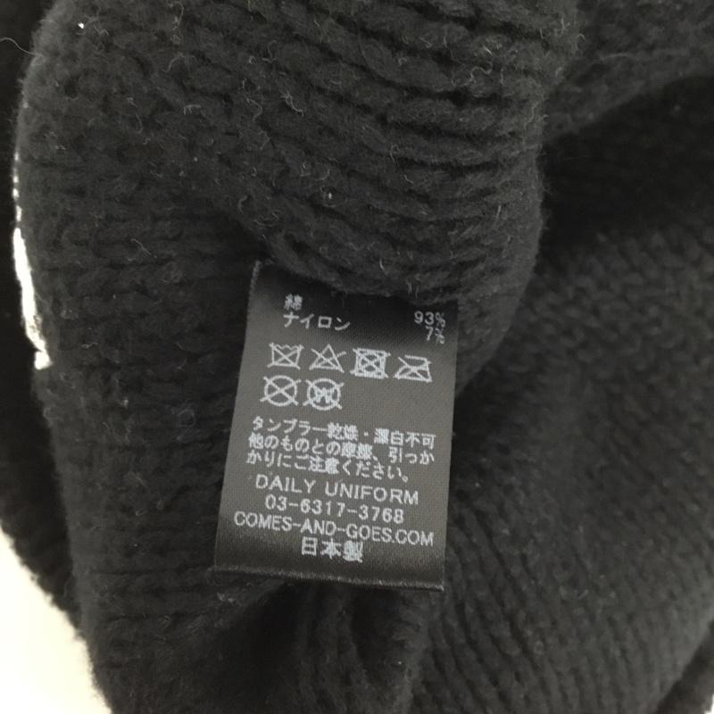 カムズアンドゴーズ COMESANDGOES 帽子 ニット帽 コットン ナイロン 無地 黒 / ブラック / black メンズ USED 古着 中古 10151972