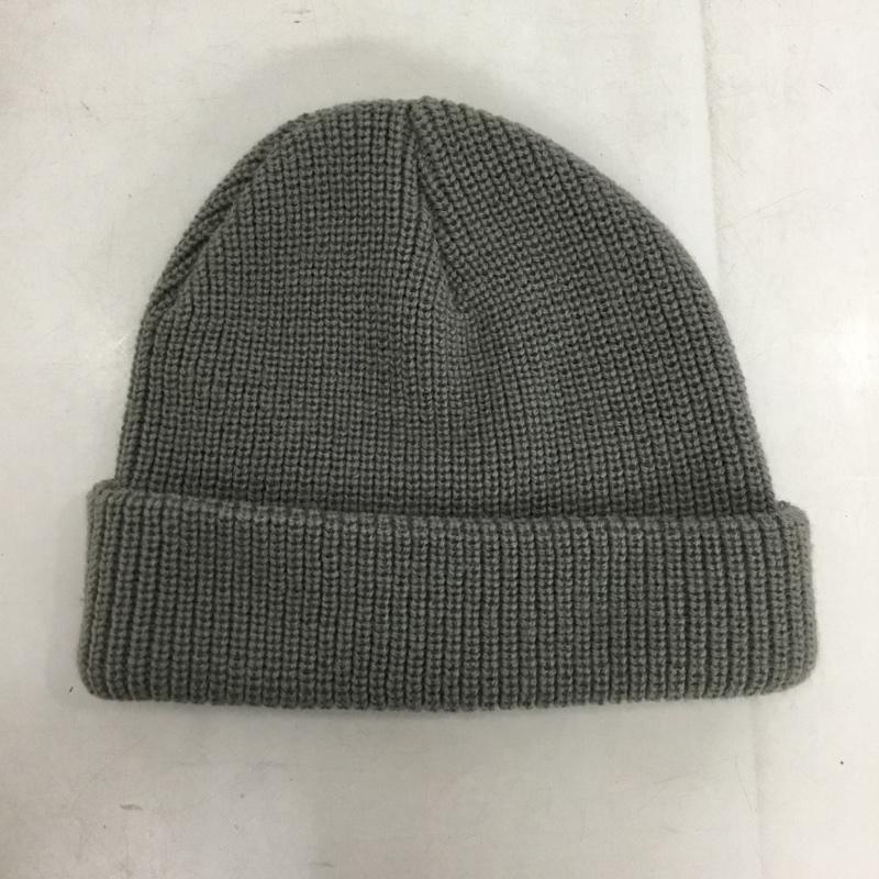 ハフ HUF 帽子 ニット帽 ビーニー ロゴ、文字 灰 / グレー / gray メンズ USED 古着 中古 10151973