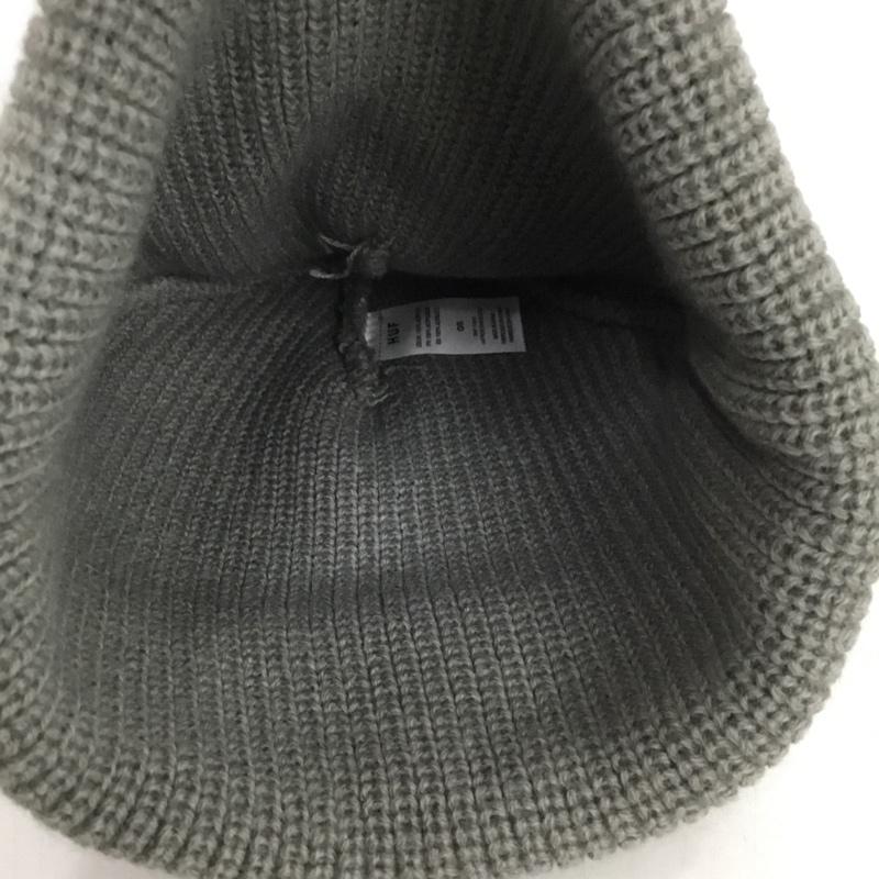 ハフ HUF 帽子 ニット帽 ビーニー ロゴ、文字 灰 / グレー / gray メンズ USED 古着 中古 10151973
