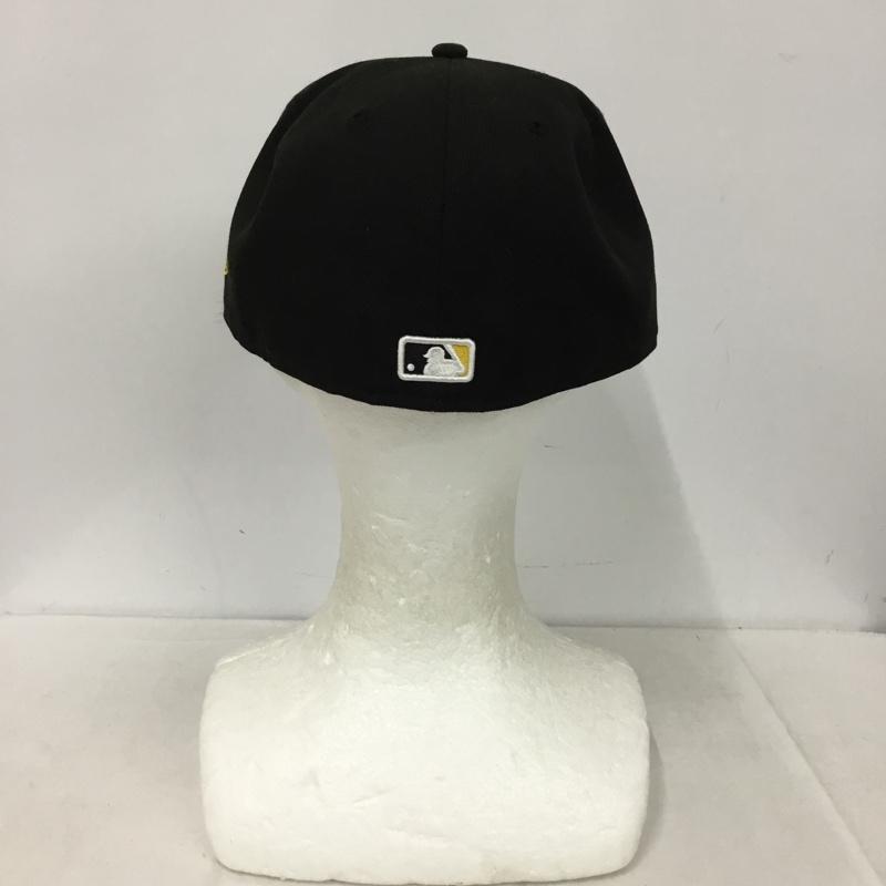 ニューエラ NEW ERA 帽子 キャップ 59FIFTY MLBオンフィールド ピッツバーグ パイレーツ ゲーム ロゴ、文字 黒 / ブラック / black メンズ USED 古着 中古 10151977