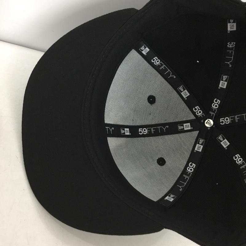ニューエラ NEW ERA 帽子 キャップ 59FIFTY MLBオンフィールド ピッツバーグ パイレーツ ゲーム ロゴ、文字 黒 / ブラック / black メンズ USED 古着 中古 10151977