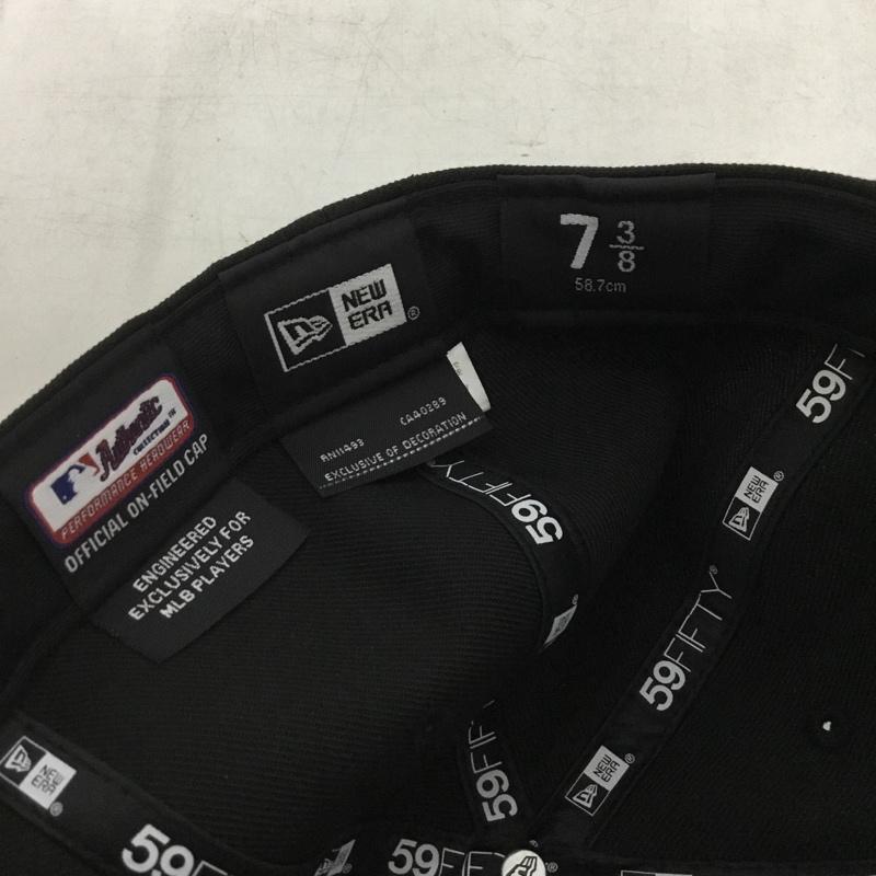 ニューエラ NEW ERA 帽子 キャップ 59FIFTY MLBオンフィールド ピッツバーグ パイレーツ ゲーム ロゴ、文字 黒 / ブラック / black メンズ USED 古着 中古 10151977