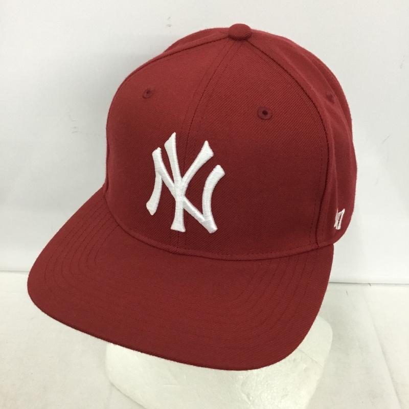 フォーティーセブンブランド 47 Brand 帽子 キャップ NY ニューヨークヤンキース ロゴ、文字 ボルドー / ボルドー / メンズ USED 古着 中古 10151978