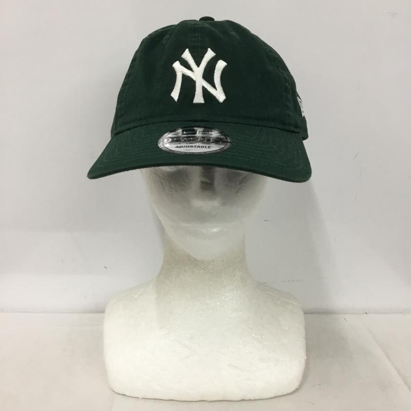 ニューエラ NEW ERA 帽子 キャップ NY ニューヨークヤンキース 9TWENTY ロゴ、文字 緑 / グリーン / green メンズ USED 古着 中古 10151983