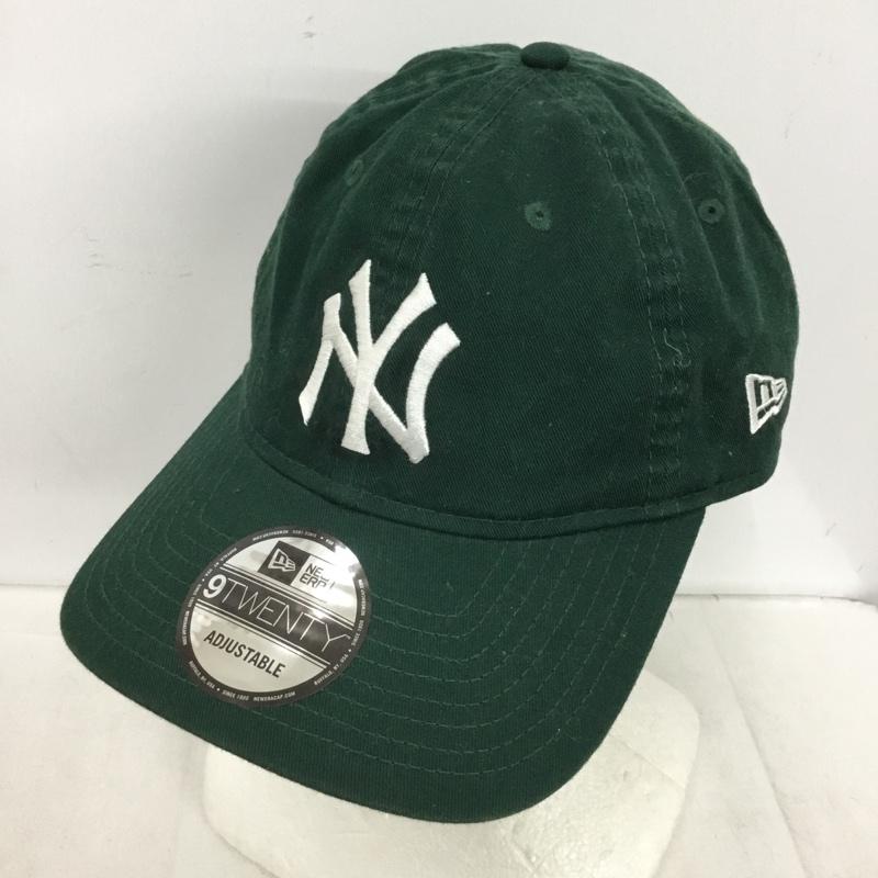 ニューエラ NEW ERA 帽子 キャップ NY ニューヨークヤンキース 9TWENTY ロゴ、文字 緑 / グリーン / green メンズ USED 古着 中古 10151983