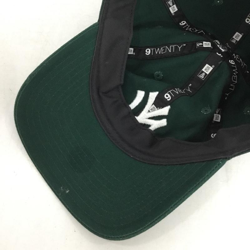 ニューエラ NEW ERA 帽子 キャップ NY ニューヨークヤンキース 9TWENTY ロゴ、文字 緑 / グリーン / green メンズ USED 古着 中古 10151983