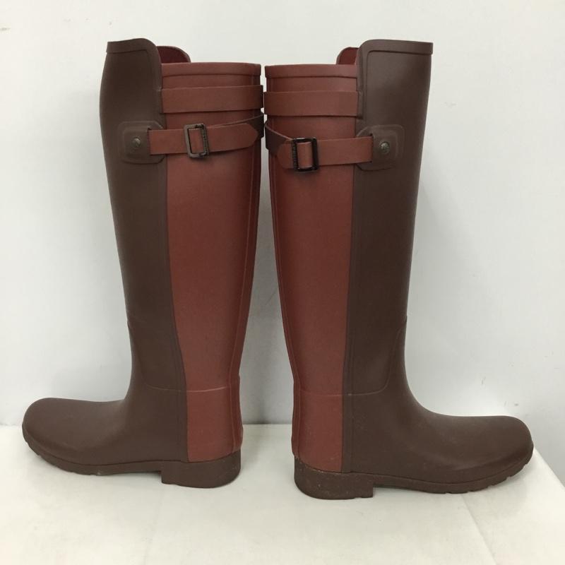 ハンター HUNTER 長靴、レインシューズ 長靴、レインシューズ W ORG TALL BT REFINED B STRAP ロング丈 UK4 箱有 US：6 ロゴ、文字 茶 / ブラウン / brown レディース USED 古着 中古 10151987