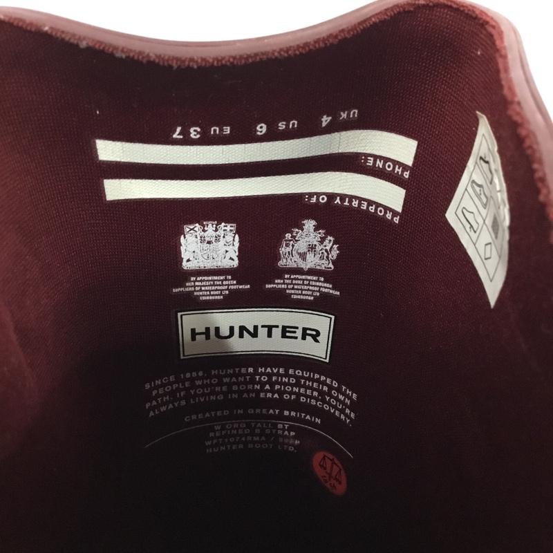 ハンター HUNTER 長靴、レインシューズ 長靴、レインシューズ W ORG TALL BT REFINED B STRAP ロング丈 UK4 箱有 US：6 ロゴ、文字 茶 / ブラウン / brown レディース USED 古着 中古 10151987