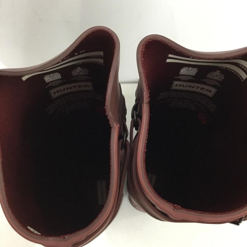 ハンター HUNTER 長靴、レインシューズ 長靴、レインシューズ W ORG TALL BT REFINED B STRAP ロング丈 UK4 箱有 US：6 ロゴ、文字 茶 / ブラウン / brown レディース USED 古着 中古 10151987