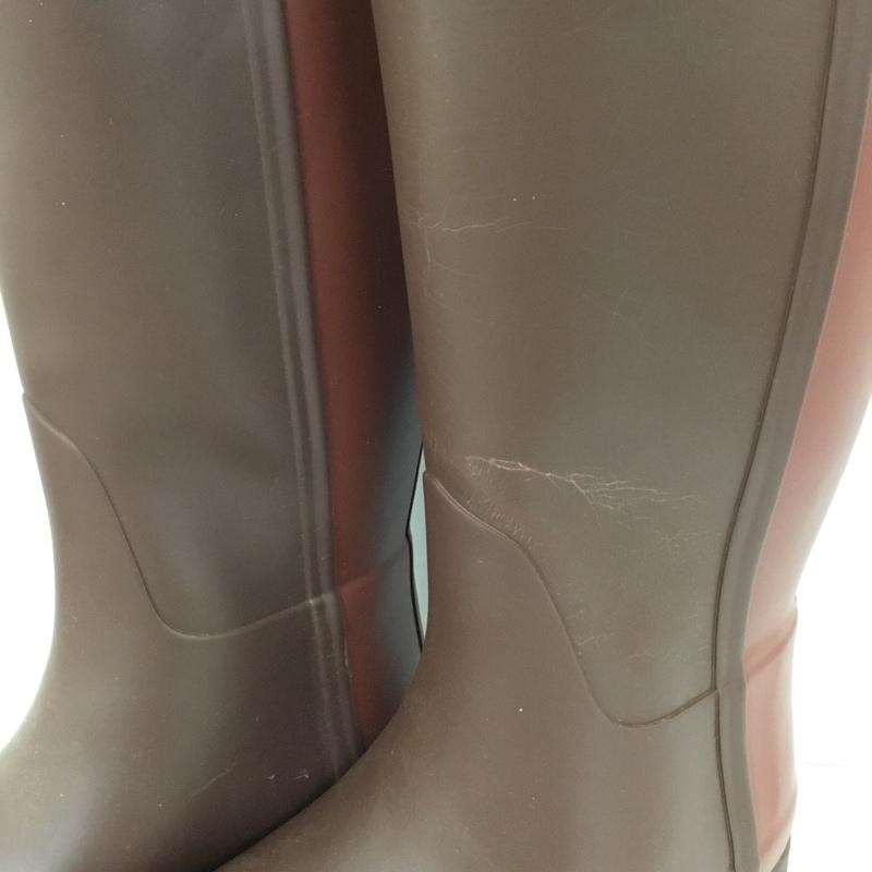 ハンター HUNTER 長靴、レインシューズ 長靴、レインシューズ W ORG TALL BT REFINED B STRAP ロング丈 UK4 箱有 US：6 ロゴ、文字 茶 / ブラウン / brown レディース USED 古着 中古 10151987
