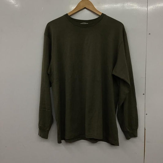 オーラリー AURALEE カットソー 長袖 4 無地 カーキ / カーキ / khaki メンズ USED 古着 中古 10151989
