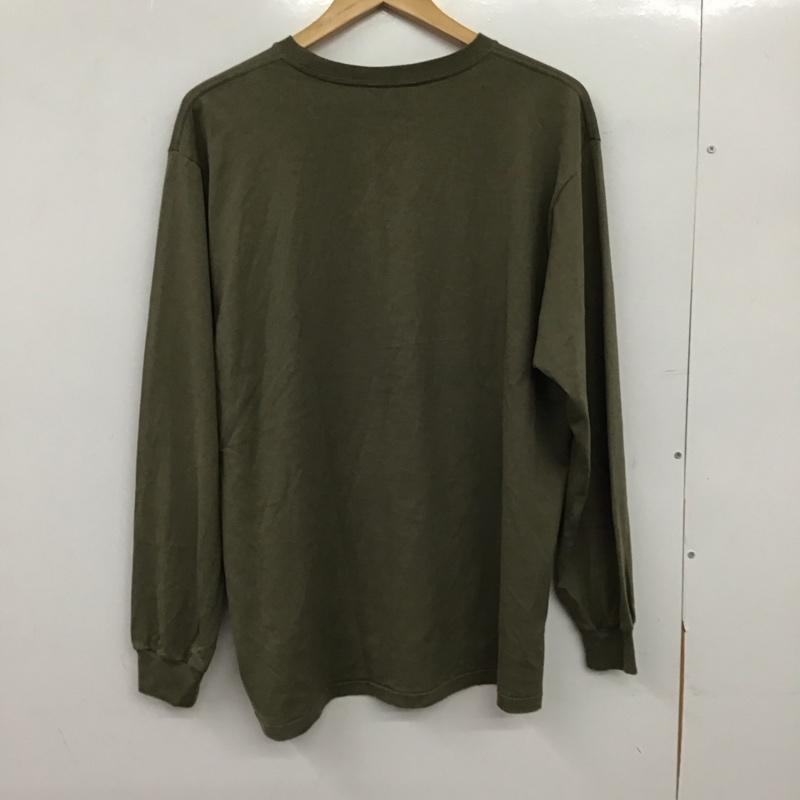 オーラリー AURALEE カットソー 長袖 4 無地 カーキ / カーキ / khaki メンズ USED 古着 中古 10151989