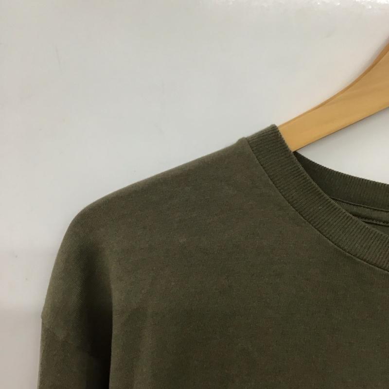 オーラリー AURALEE カットソー 長袖 4 無地 カーキ / カーキ / khaki メンズ USED 古着 中古 10151989